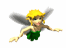 Green Fairy flying
