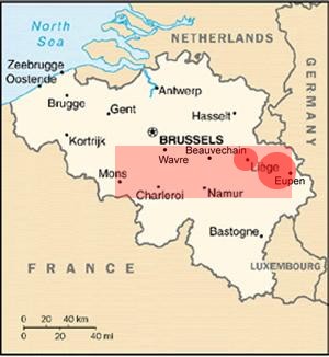Carte des observations du 29 nov 89
